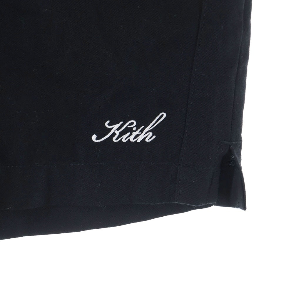 KITH(キス) Silk Cotton Active Short シルク混 ハーフパンツ ショーツ ブラック