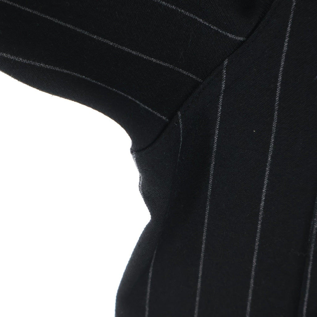 KITH(キス) Double Weave Ace Buttondown ストライプ長袖シャツ ブラック KHM031921