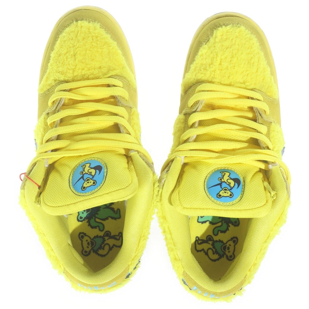 NIKE SB(ナイキエスビー) ×Grateful Dead DUNK LOW YELLOW BEAR グレイトフルデッド ダンク イエローベア ローカットスニーカー イエロー US9.5/27.5cm CJ5378-700