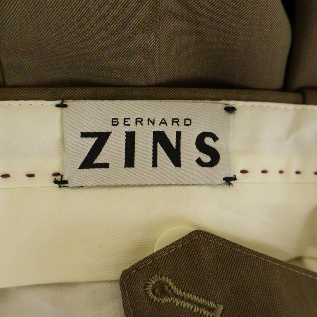 BERNARD ZINS(ベルナール ザンス) BAC J ウールパンツ ブラウン 732212-88