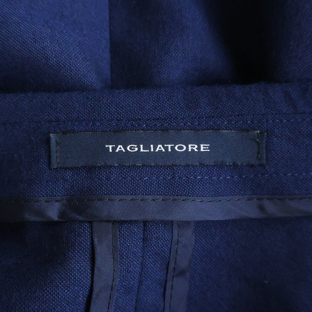 TAGLIATORE(タリアトーレ) G-GLEN2DK 4B 金ボタン カシミヤ混 テーラードジャケット ネイビー 440029