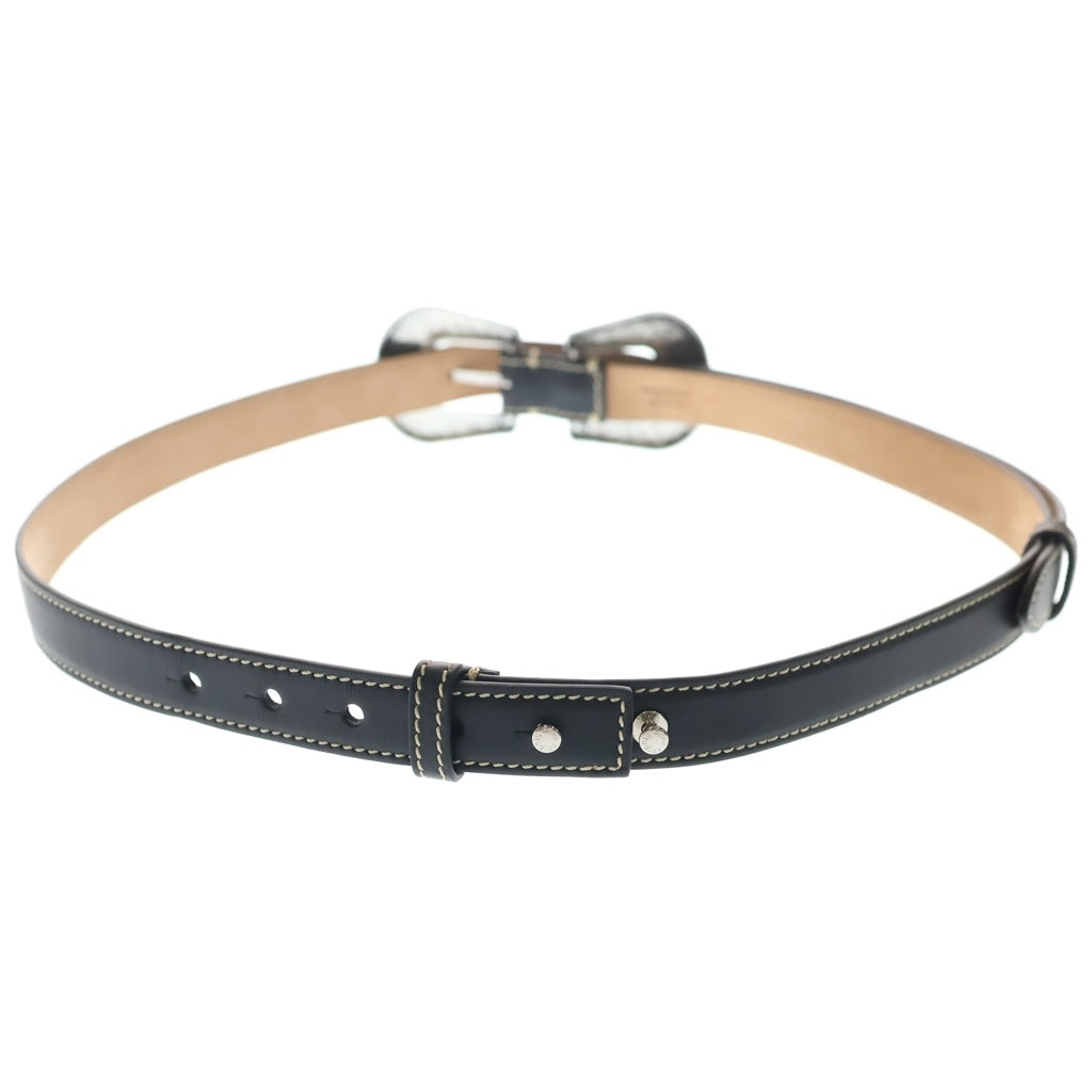 Acne Studios(アクネ ストゥディオズ) Leather Belt バックル レザーベルト ブラック S20GL10A