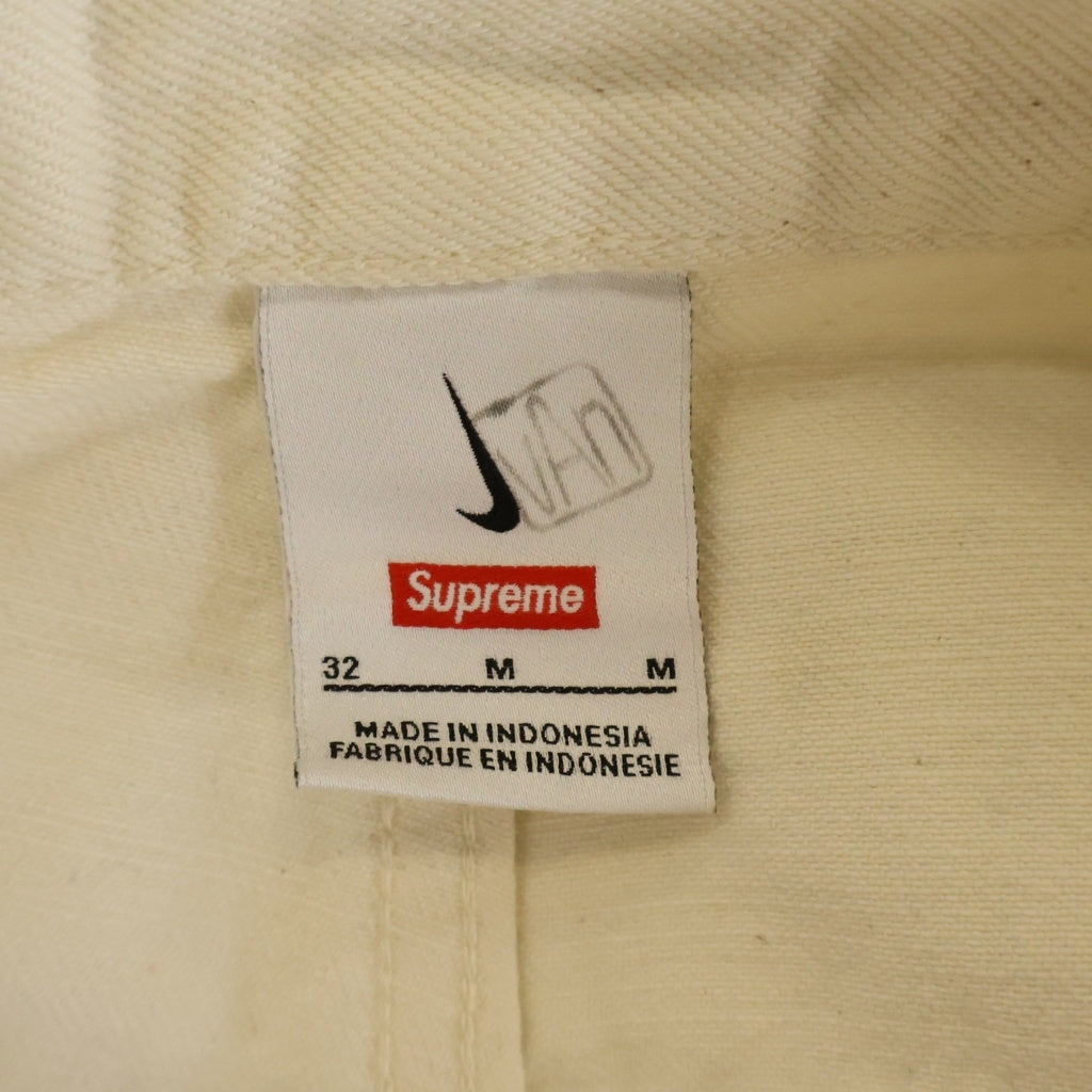SUPREME(シュプリーム) 24SS ×Nike Denim Short Natural ×ナイキ ハーフデニムショーツ ナチュラル パンツ ホワイト