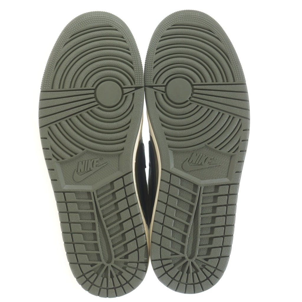 NIKE(ナイキ) ×TRAVIS SCOTT WMNS AIR JORDAN 1 LOW OG Medium Olive DZ4137-106 トラヴィススコット エアジョーダン1 ローカットスニーカー オリーブ US11/29.0cm