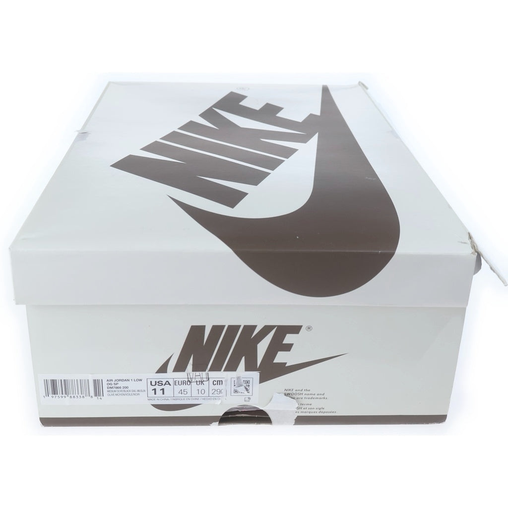 NIKE(ナイキ) ×TRAVIS SCOTT WMNS AIR JORDAN 1 LOW OG Medium Olive DZ4137-106 トラヴィススコット エアジョーダン1 ローカットスニーカー オリーブ US11/29.0cm