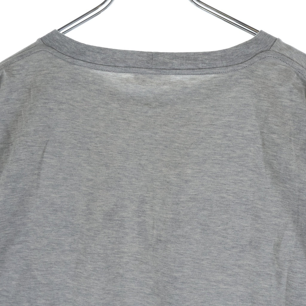 CELINE(セリーヌ) Cropped T-Shirt ロゴプリント クロップド 半袖Tシャツ グレー レディース 2X761671Q