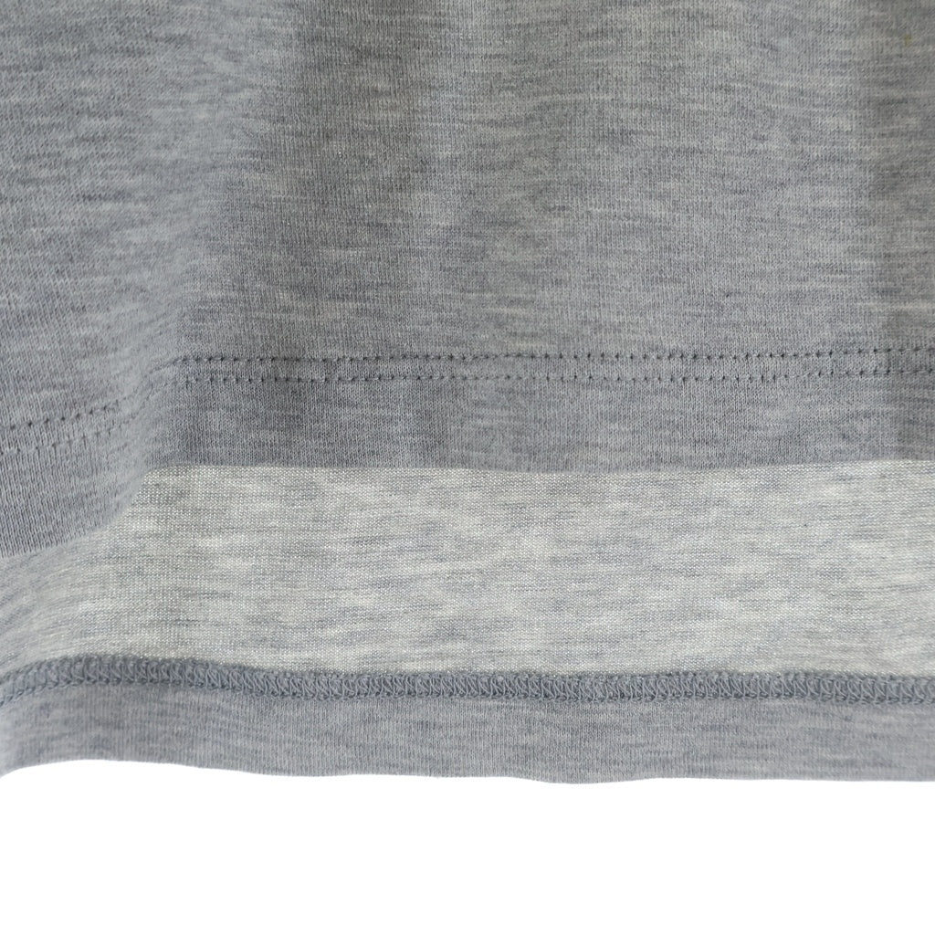 CELINE(セリーヌ) Cropped T-Shirt ロゴプリント クロップド 半袖Tシャツ グレー レディース 2X761671Q