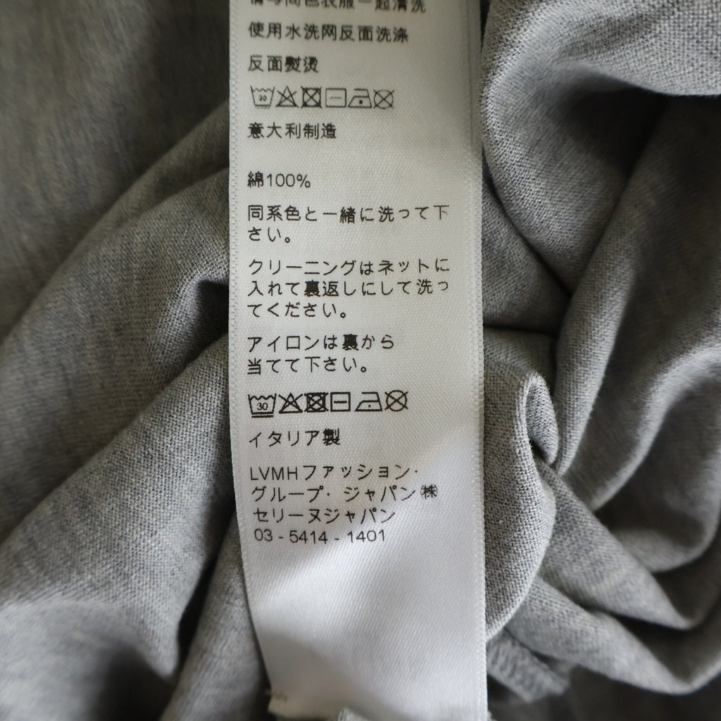 CELINE(セリーヌ) Cropped T-Shirt ロゴプリント クロップド 半袖Tシャツ グレー レディース 2X761671Q