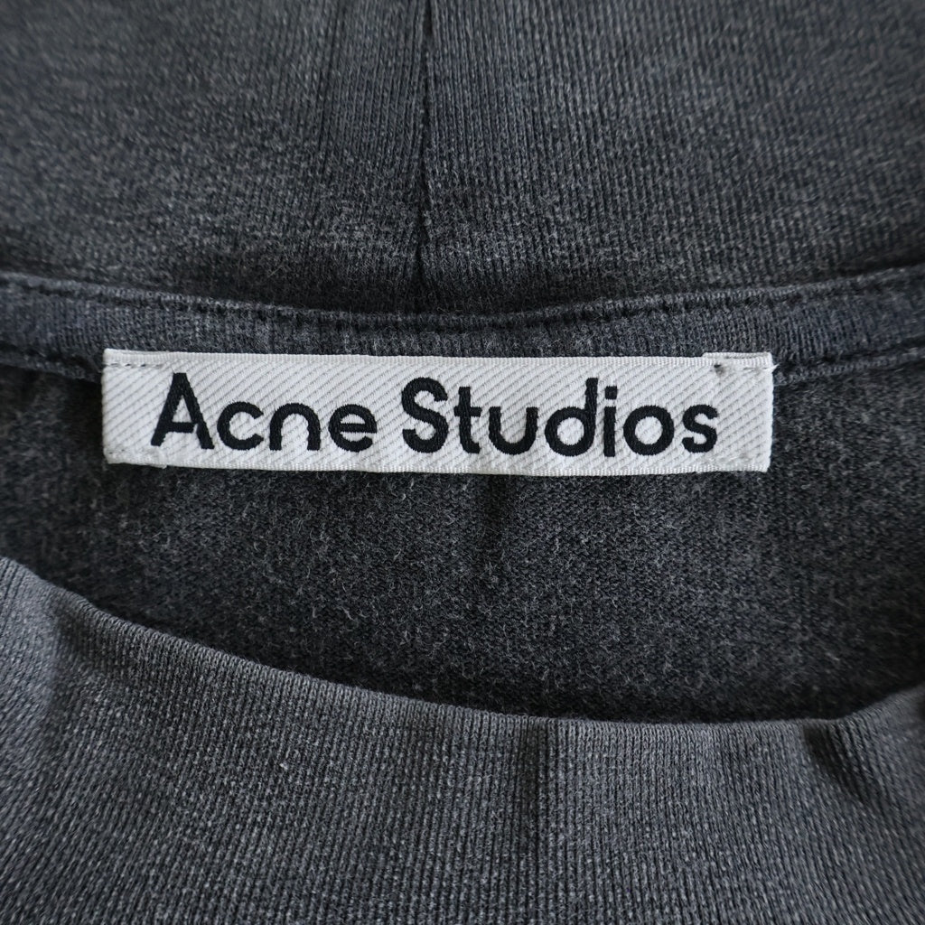 Acne Studios(アクネ ストゥディオズ) Relax Rubber L/S T-Shirt リラックスラバーロゴ 長袖Tシャツ ロンT グレー FN-UX-TSHI000020 CL0220-