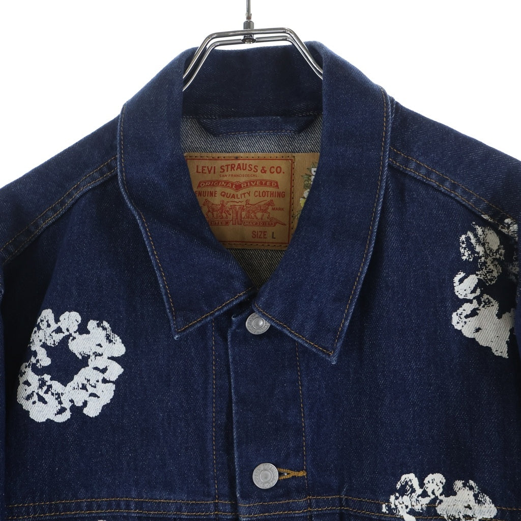 DENIM TEARS(デニムティアーズ) ×Levi's Denim Jacket リーバイス 花柄デニムジャケット インディゴ PC9-A2318-0005