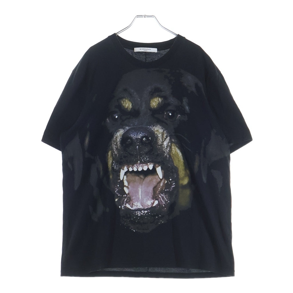 GIVENCHY(ジバンシィ) Rottweiler T-Shirt ロットワイラー ドッグプリント半袖Tシャツ ブラック 15S 7323 651