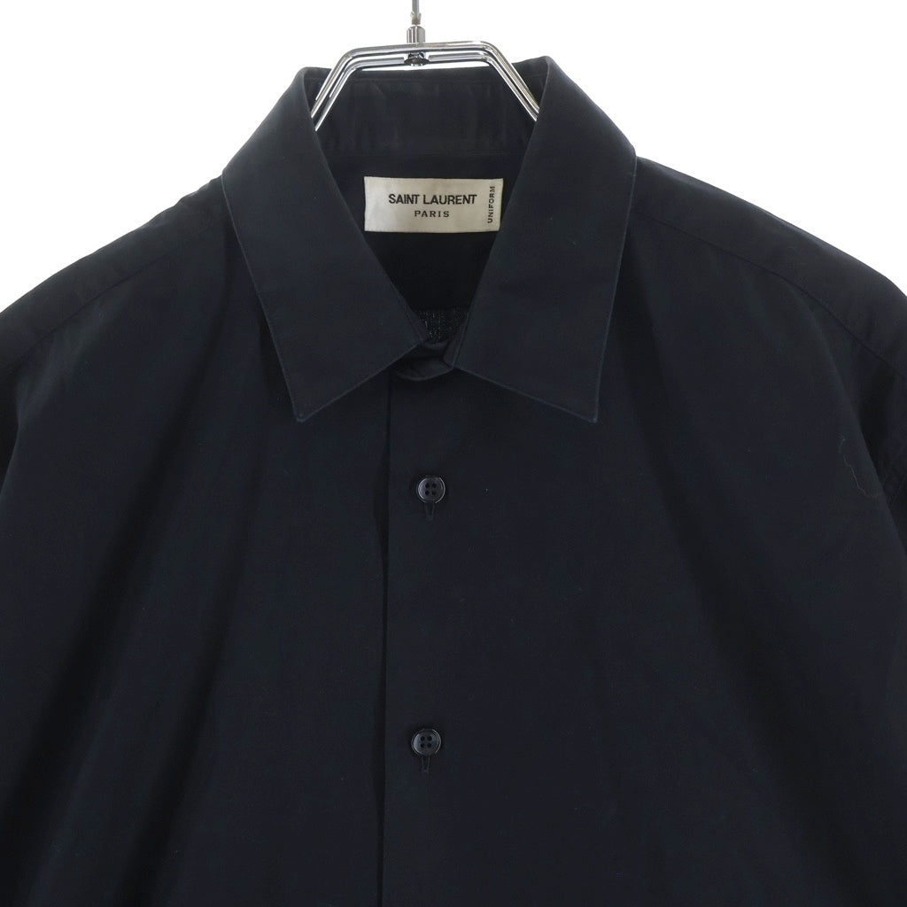 SAINT LAURENT PARIS(サンローランパリ) Uniform L/S Shirt ユニフォーム 長袖シャツ ブラック 638427 Y217W