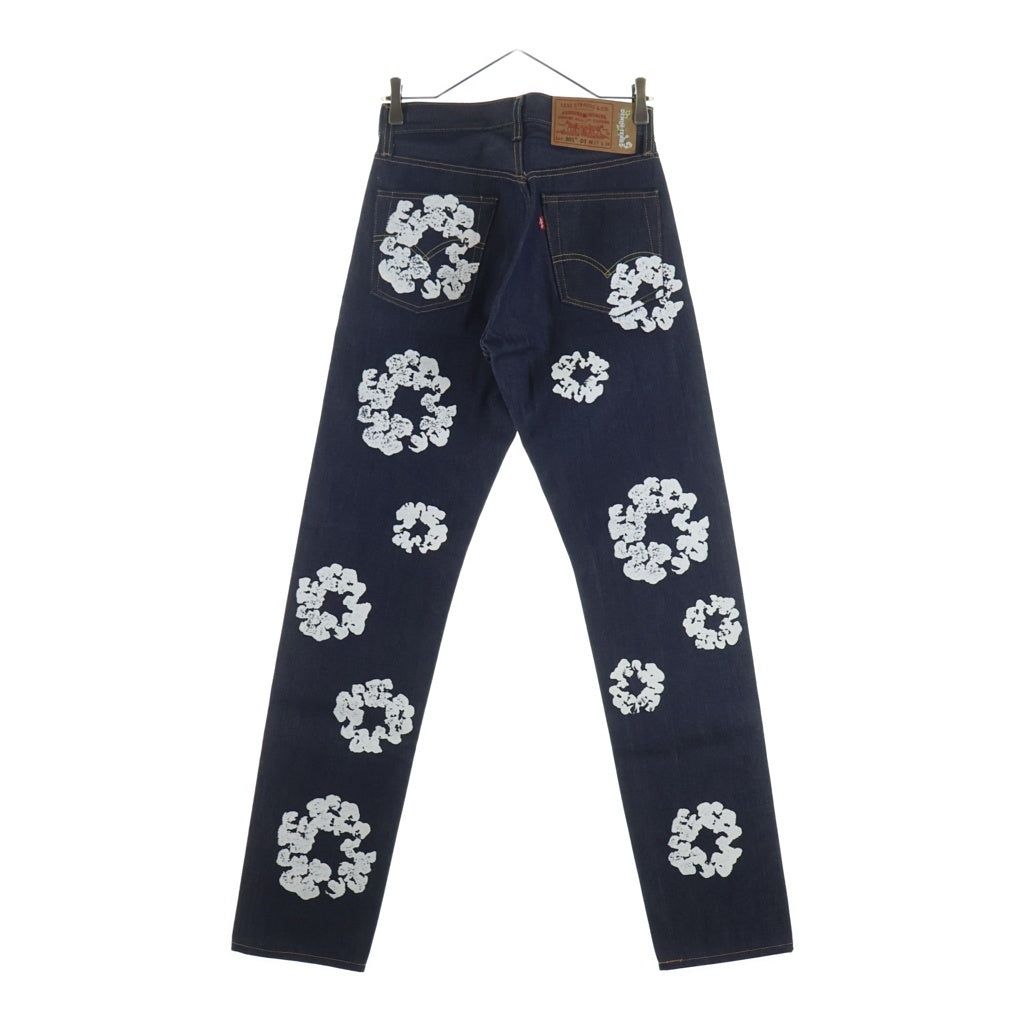 DENIM TEARS(デニムティアーズ) ×Levi's 501 Denim Pants リーバイス 花柄デニムパンツ インディゴ PC9-A1592-0000