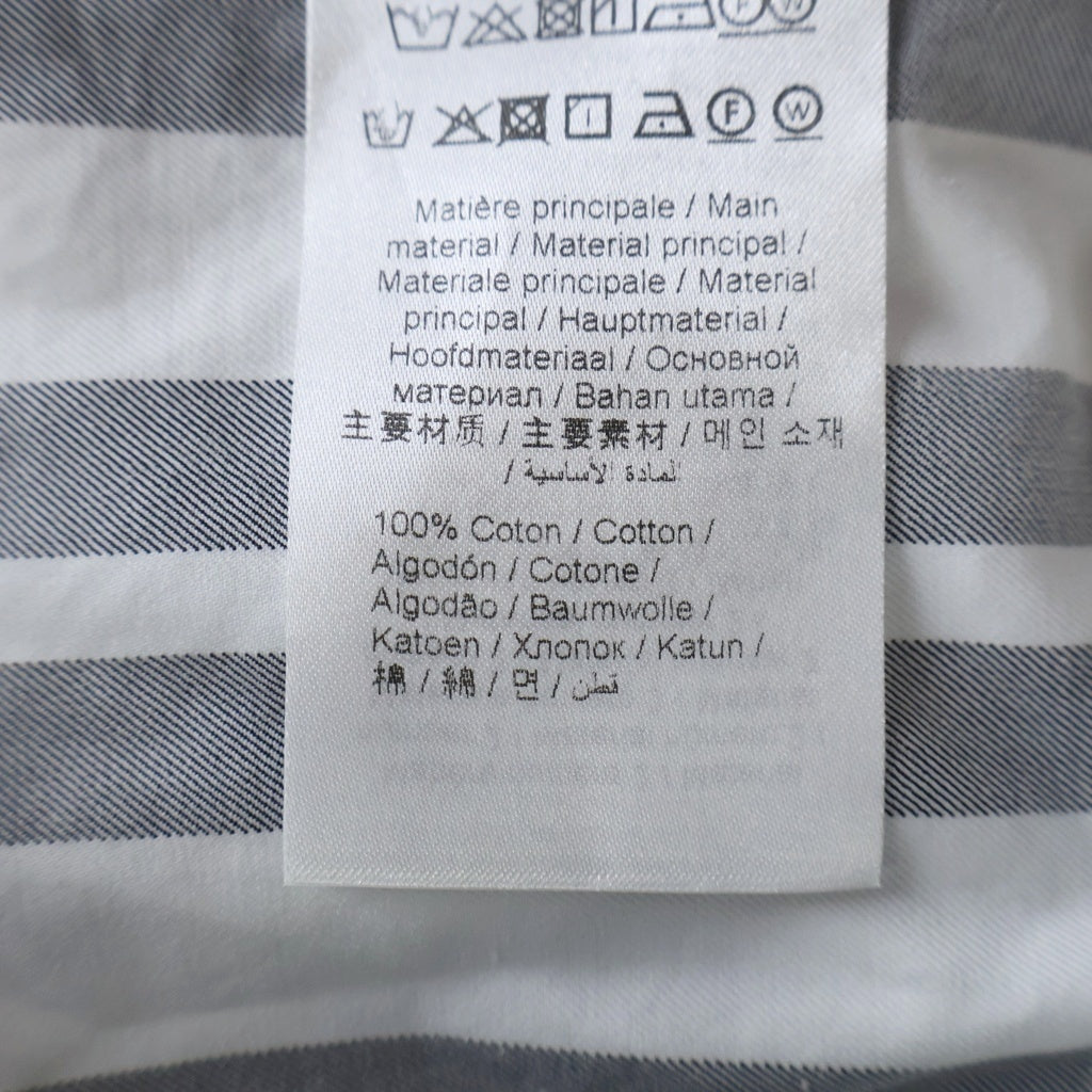KENZO(ケンゾー) Striped Graphic Print Cotton Shirt ストライプ長袖シャツ ホワイト FA55CH4141LB