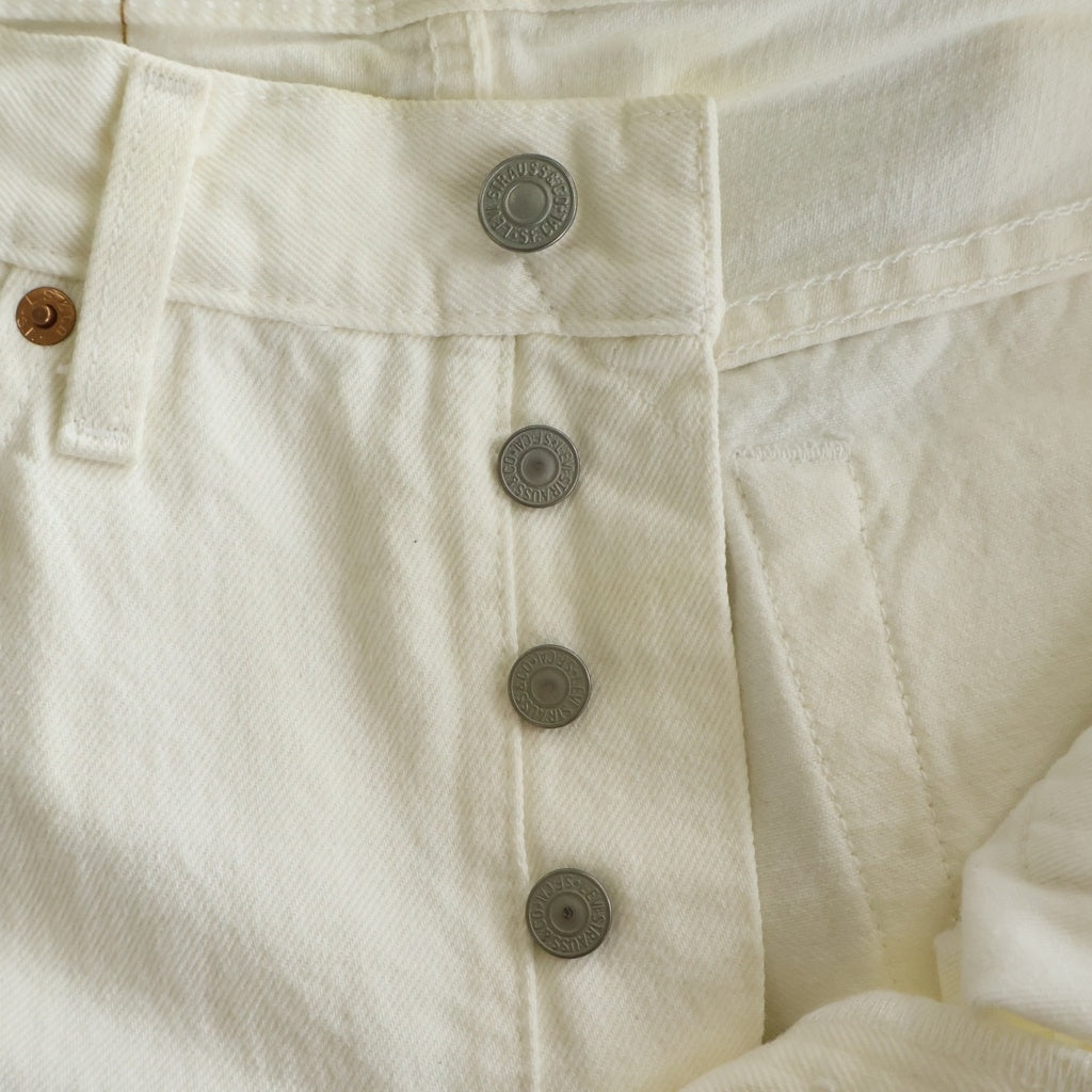 DENIM TEARS(デニムティアーズ) ×Levi's 501 Denim Pants リーバイス 花柄デニムパンツ ホワイト PC9-A1592-0004