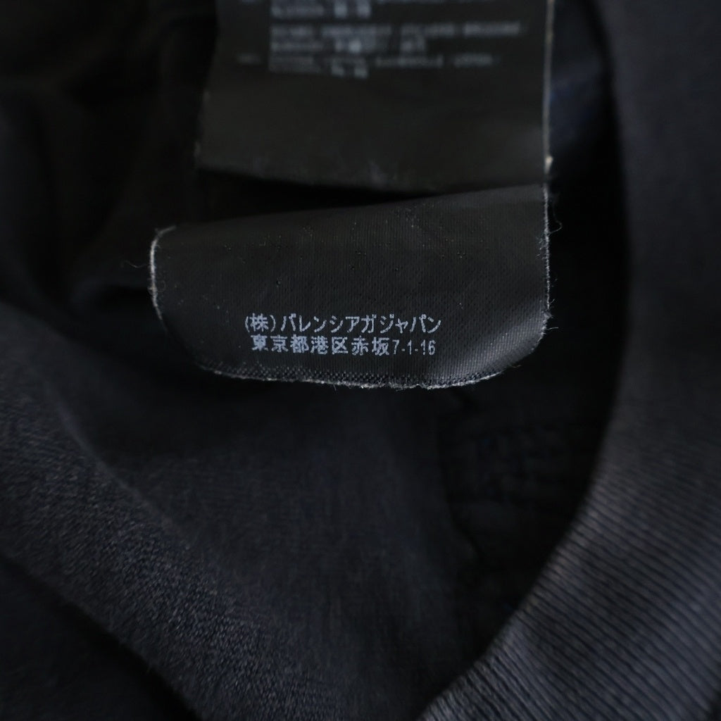 BALENCIAGA(バレンシアガ) T-Shirt バックロゴ刺繍 半袖Tシャツ ブラック