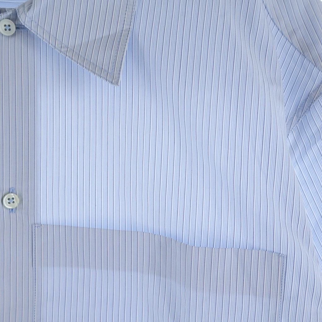 JIL SANDER(ジルサンダー) Friday 7Days Stripes Shirt セブンデイズ フライデー ストライプ半袖シャツ ブルー J24DL0106 J45178