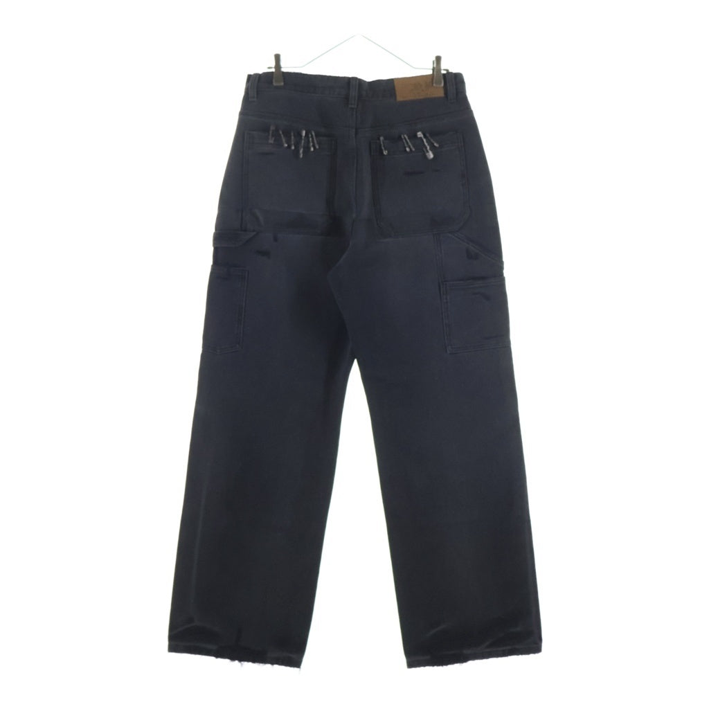 BIRTH OF ROYAL CHILD(バースオブロイヤルチャイルド) Vintage Pin Carpenter Pants ダメージ加工 ピンズ カーペンターパンツ ブラック