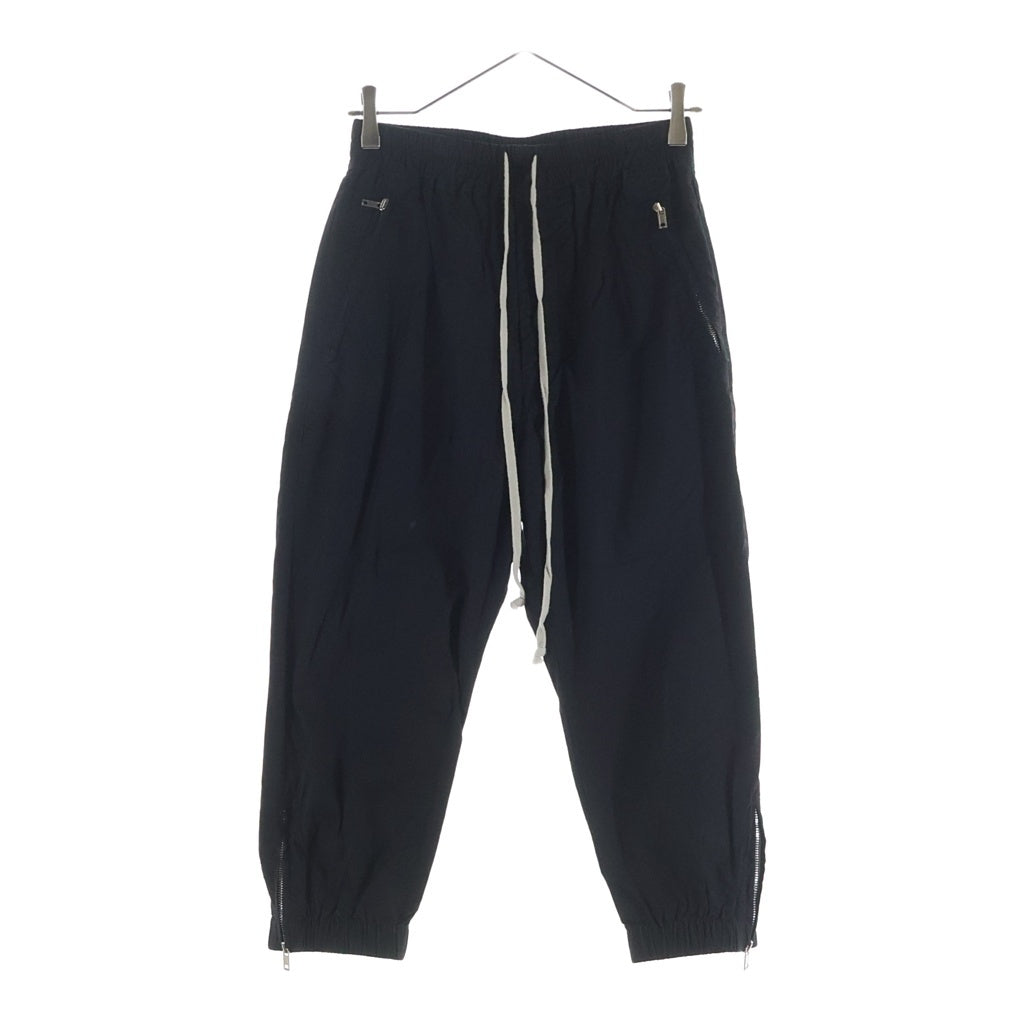 Rick Owens(リックオウエンス) 22SS Drawstring Pants 裾ジップ ドローストリングパンツ ブラック RP01B4318-P