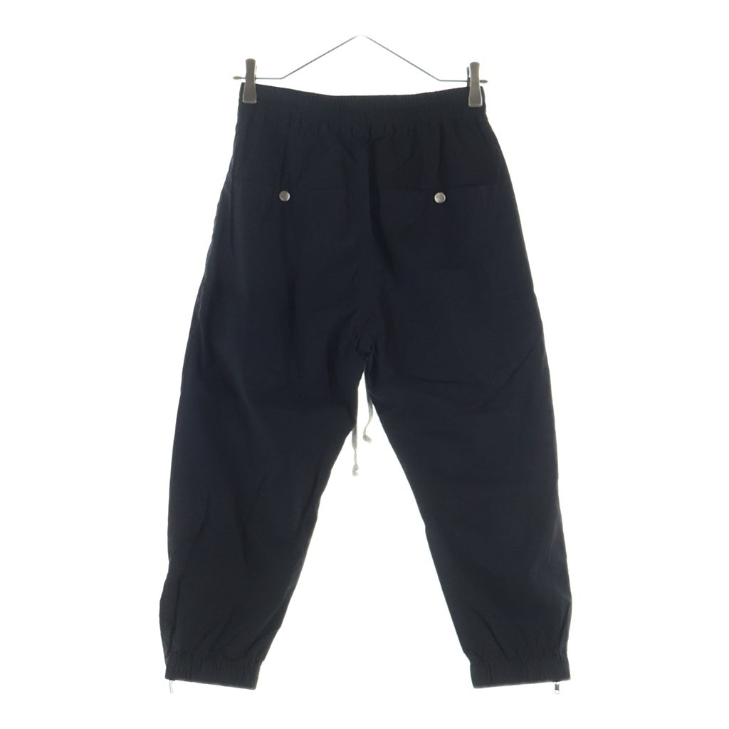 Rick Owens(リックオウエンス) 22SS Drawstring Pants 裾ジップ ドローストリングパンツ ブラック RP01B4318-P