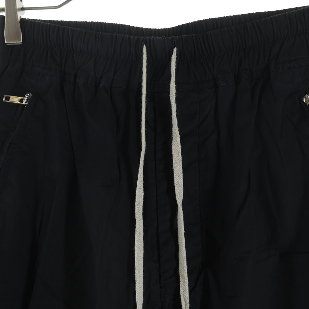 Rick Owens(リックオウエンス) 22SS Drawstring Pants 裾ジップ ドローストリングパンツ ブラック RP01B4318-P