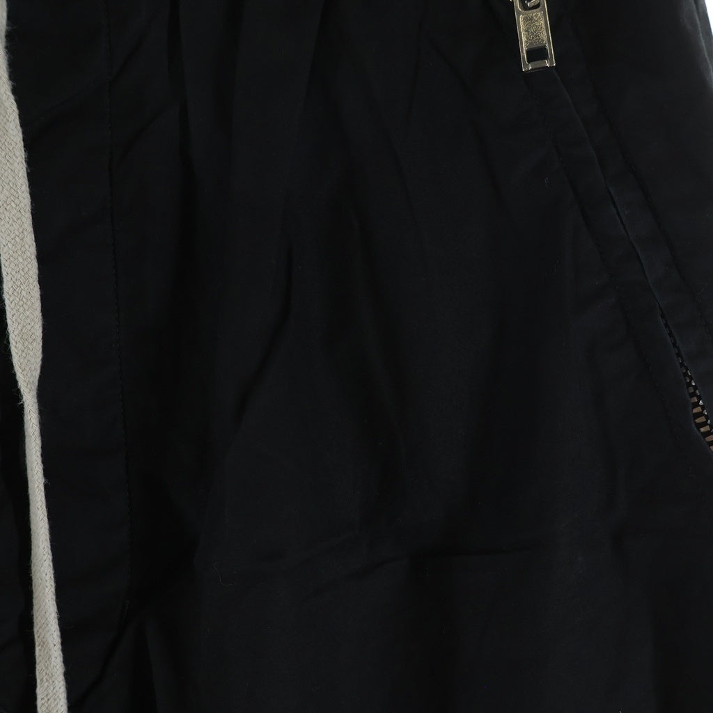 Rick Owens(リックオウエンス) 22SS Drawstring Pants 裾ジップ ドローストリングパンツ ブラック RP01B4318-P