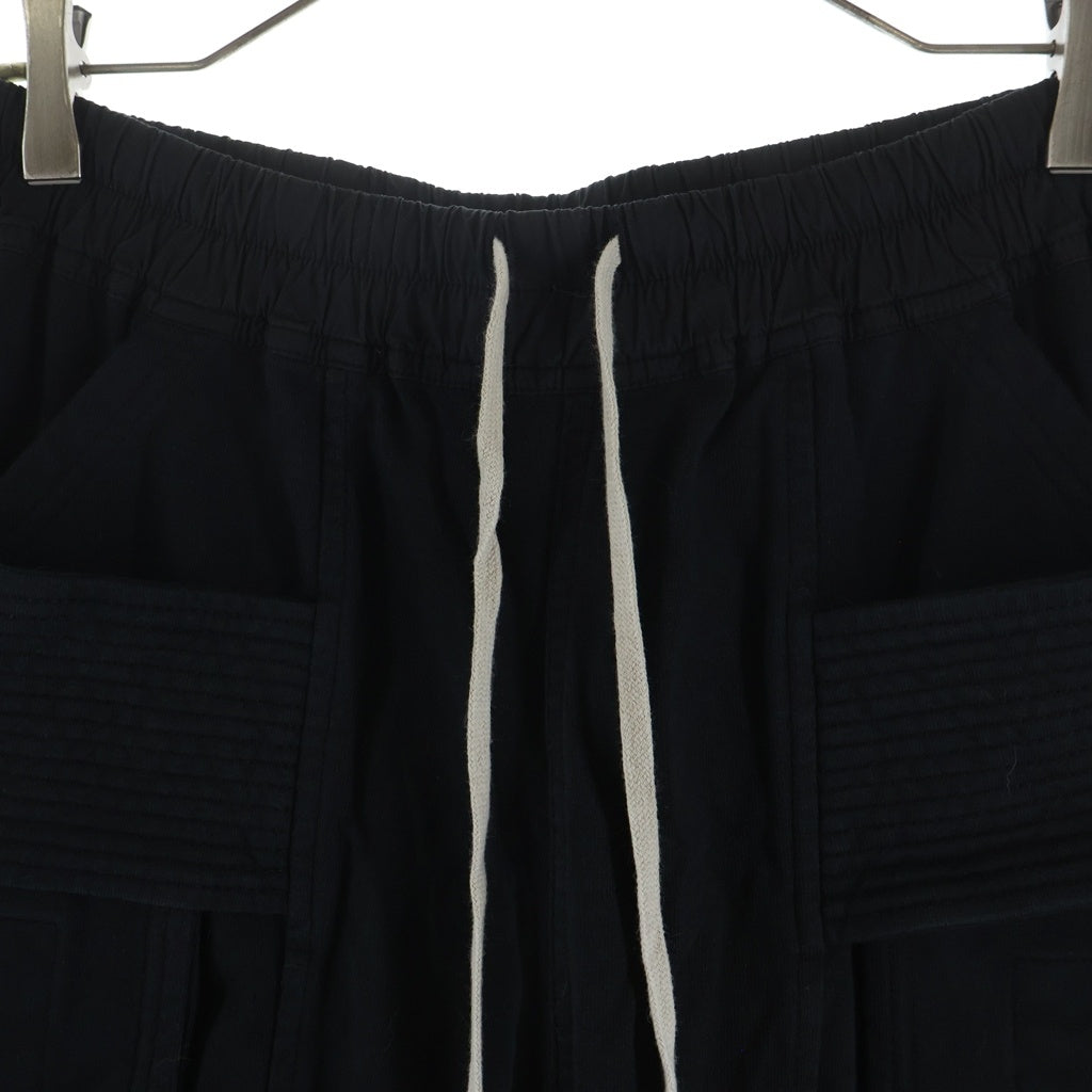 DRKSHDW(ダークシャドウ) 21AW Creatch Cargo Cropped Drawstring Pants クロップド ドローストリング カーゴパンツ ブラック DU02A3371-RIG
