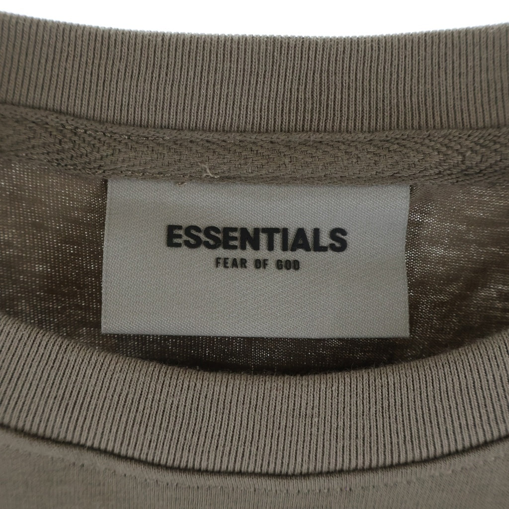 FEAR OF GOD ESSENTIALS(フィアオブゴッド エッセンシャルズ) S/S T-SHIRT バックラバーロゴ 半袖Tシャツ ベージュ
