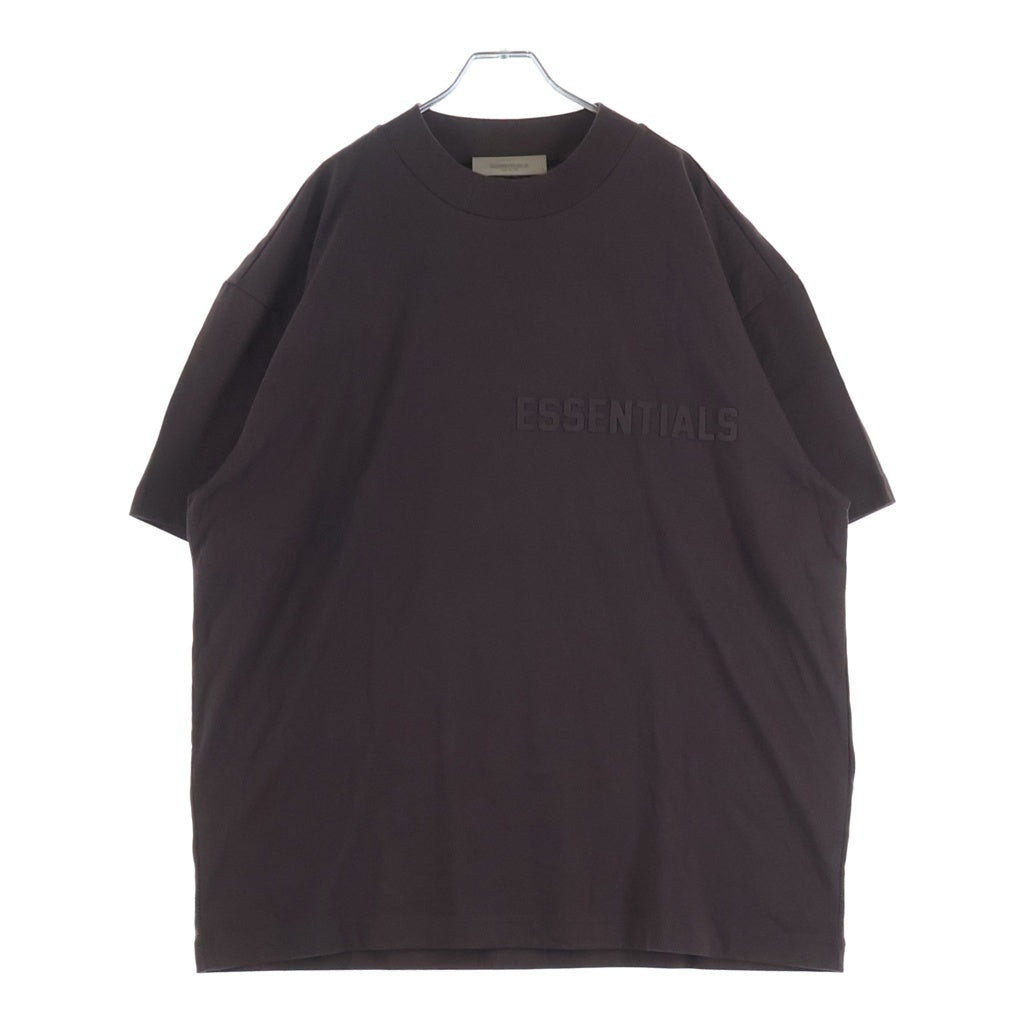 FEAR OF GOD ESSENTIALS(フィアオブゴッド エッセンシャルズ) S/S T-SHIRT ラバーロゴ 半袖Tシャツ ブラウン