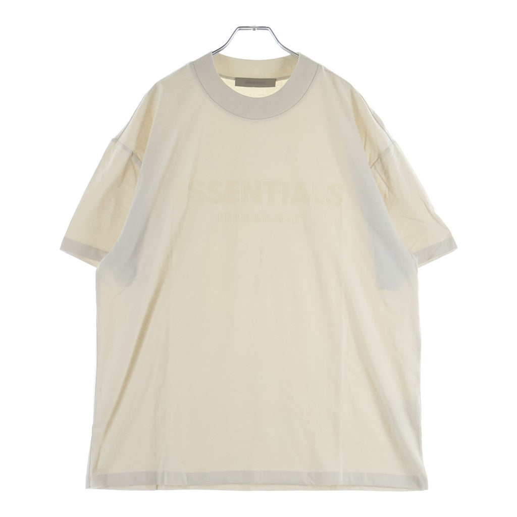 FEAR OF GOD ESSENTIALS(フィアオブゴッド エッセンシャルズ) S/S T-SHIRT ラバーロゴ 半袖Tシャツ アイボリー