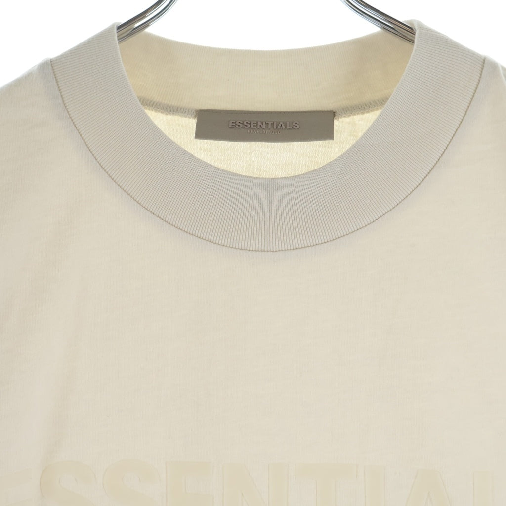 FEAR OF GOD ESSENTIALS(フィアオブゴッド エッセンシャルズ) S/S T-SHIRT ラバーロゴ 半袖Tシャツ アイボリー