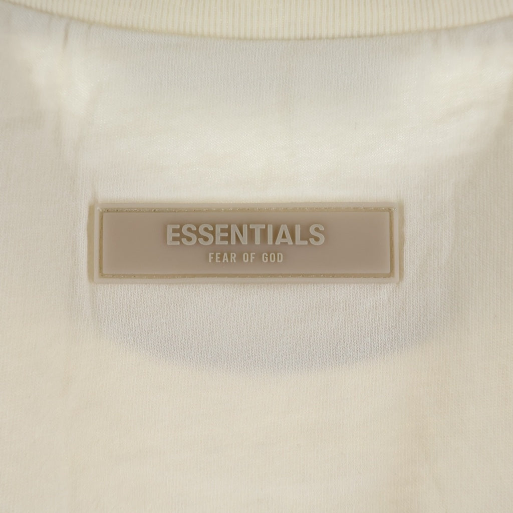 FEAR OF GOD ESSENTIALS(フィアオブゴッド エッセンシャルズ) S/S T-SHIRT ラバーロゴ 半袖Tシャツ アイボリー