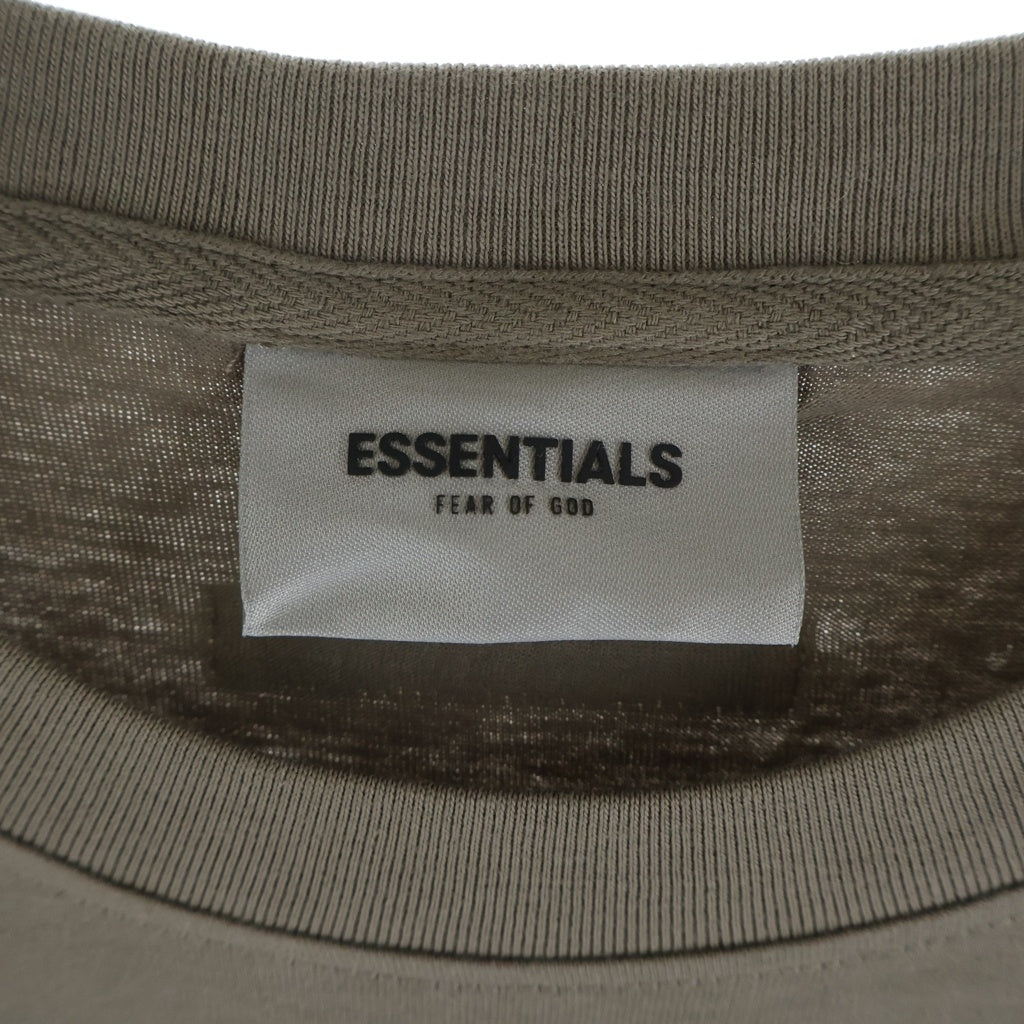 FEAR OF GOD ESSENTIALS(フィアオブゴッド エッセンシャルズ) S/S T-SHIRT バックラバーロゴ 半袖Tシャツ ベージュ