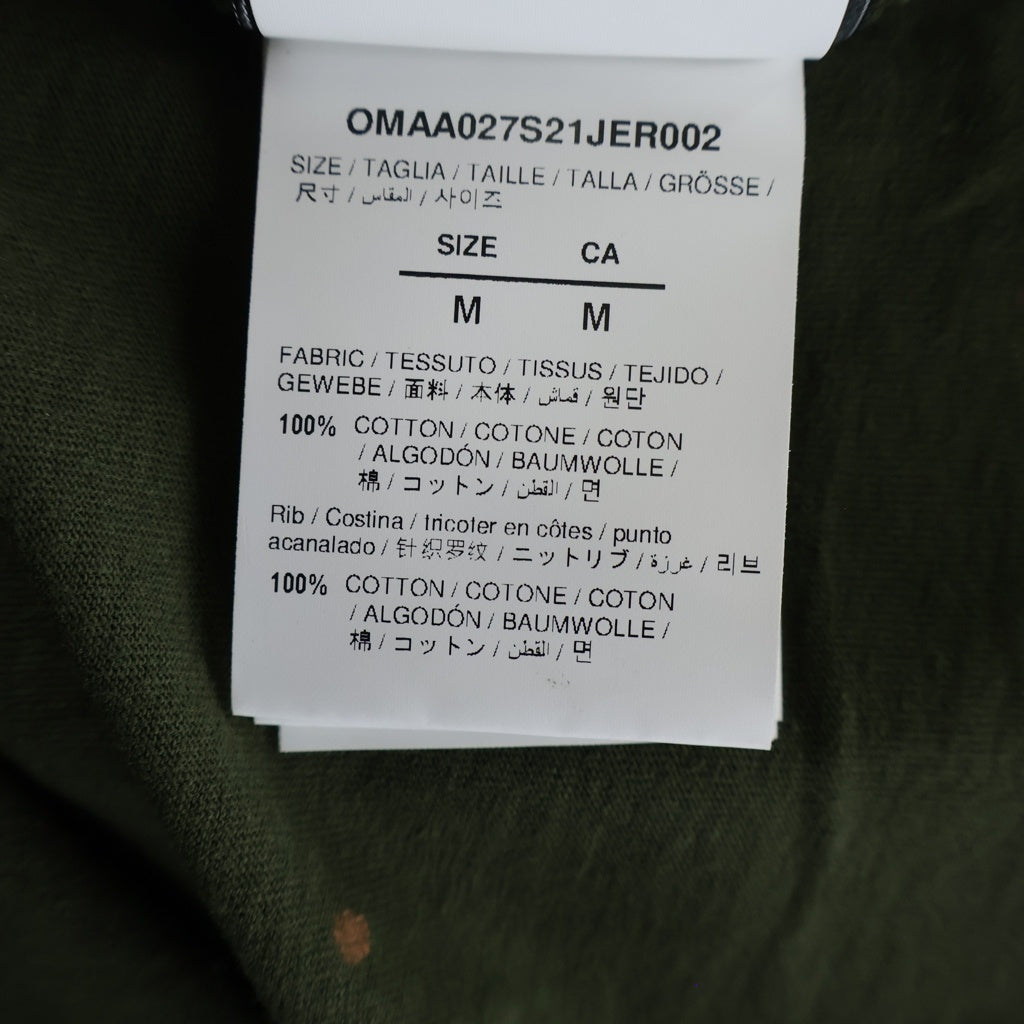 OFF-WHITE(オフホワイト) 21SS Vintage Paint T-Shirt 半袖Tシャツ カーキ OMAA027S21JER002