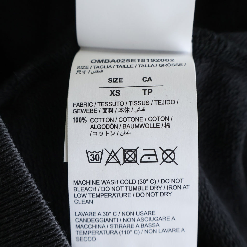 OFF-WHITE(オフホワイト) 18AW 3D Line Crewneck クルーネックスウェットトレーナー ブラック OMBA025E18192002