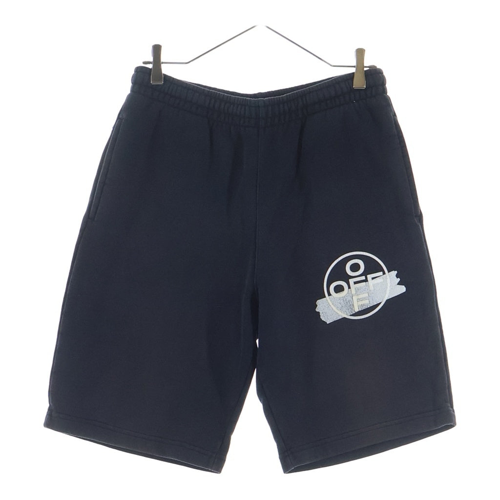 OFF-WHITE(オフホワイト) 20SS Tape Arrow Sweat Shorts テープロゴ スウェットハーフパンツ ショーツ ブラック OMCI006R20E30002