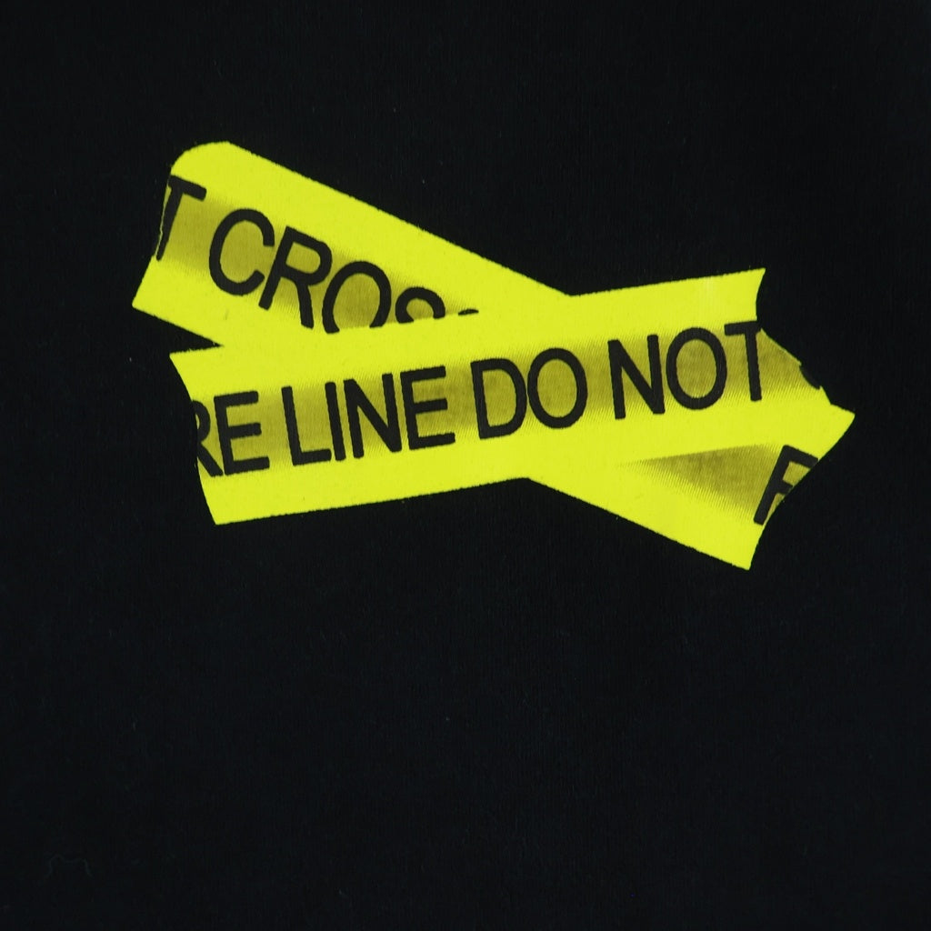 OFF-WHITE(オフホワイト) 18SS Fire Tape T-Shirt 半袖Tシャツ ブラック OMAA002S18185006