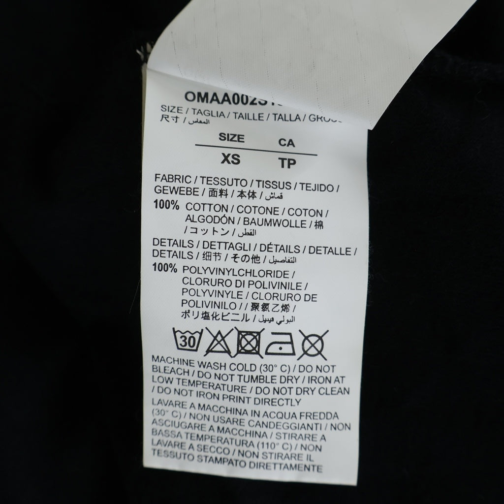 OFF-WHITE(オフホワイト) 18SS Fire Tape T-Shirt 半袖Tシャツ ブラック OMAA002S18185006