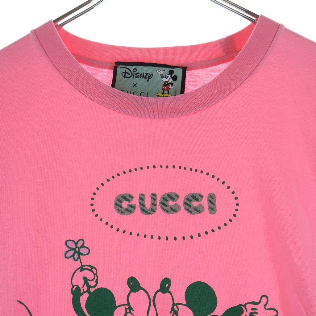 GUCCI(グッチ) ×Disney T-Shirt ディズニー 半袖Tシャツ ピンク 539081 XJB70