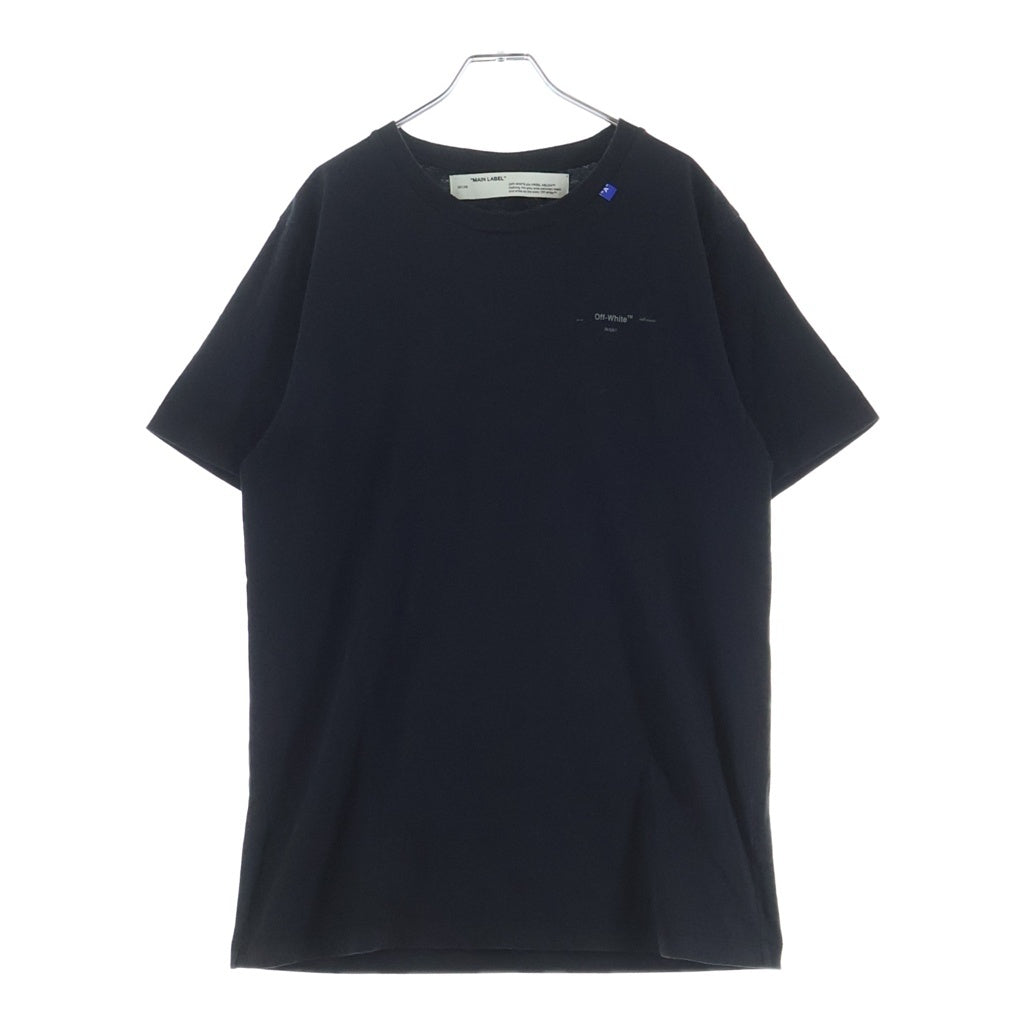 OFF-WHITE(オフホワイト) 19AW Back Bone T-Shirt バックボーン 半袖Tシャツ ブラック OMAA027E19185001