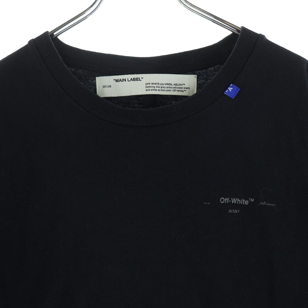 OFF-WHITE(オフホワイト) 19AW Back Bone T-Shirt バックボーン 半袖Tシャツ ブラック OMAA027E19185001