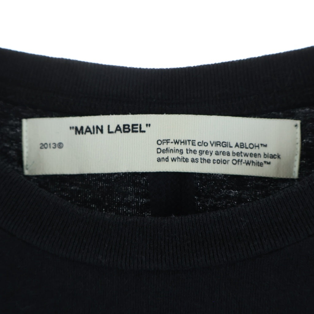OFF-WHITE(オフホワイト) 19AW Back Bone T-Shirt バックボーン 半袖Tシャツ ブラック OMAA027E19185001