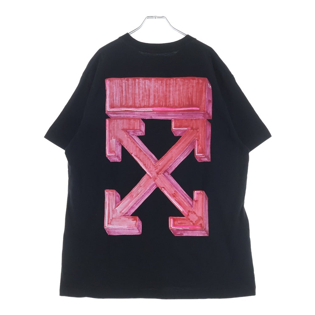 OFF-WHITE(オフホワイト) 20AW Markers Over T-Shirt 半袖Tシャツ ブラック OMAA038E20JER002