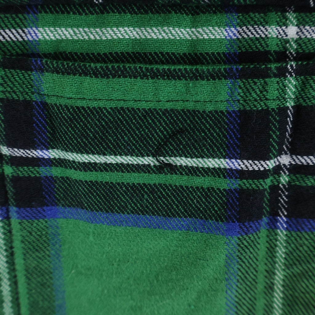 OFF-WHITE(オフホワイト) 17SS Check Flannel Shirt 長袖チェックシャツ ネルシャツ グリーン OMGE030F24FAB001