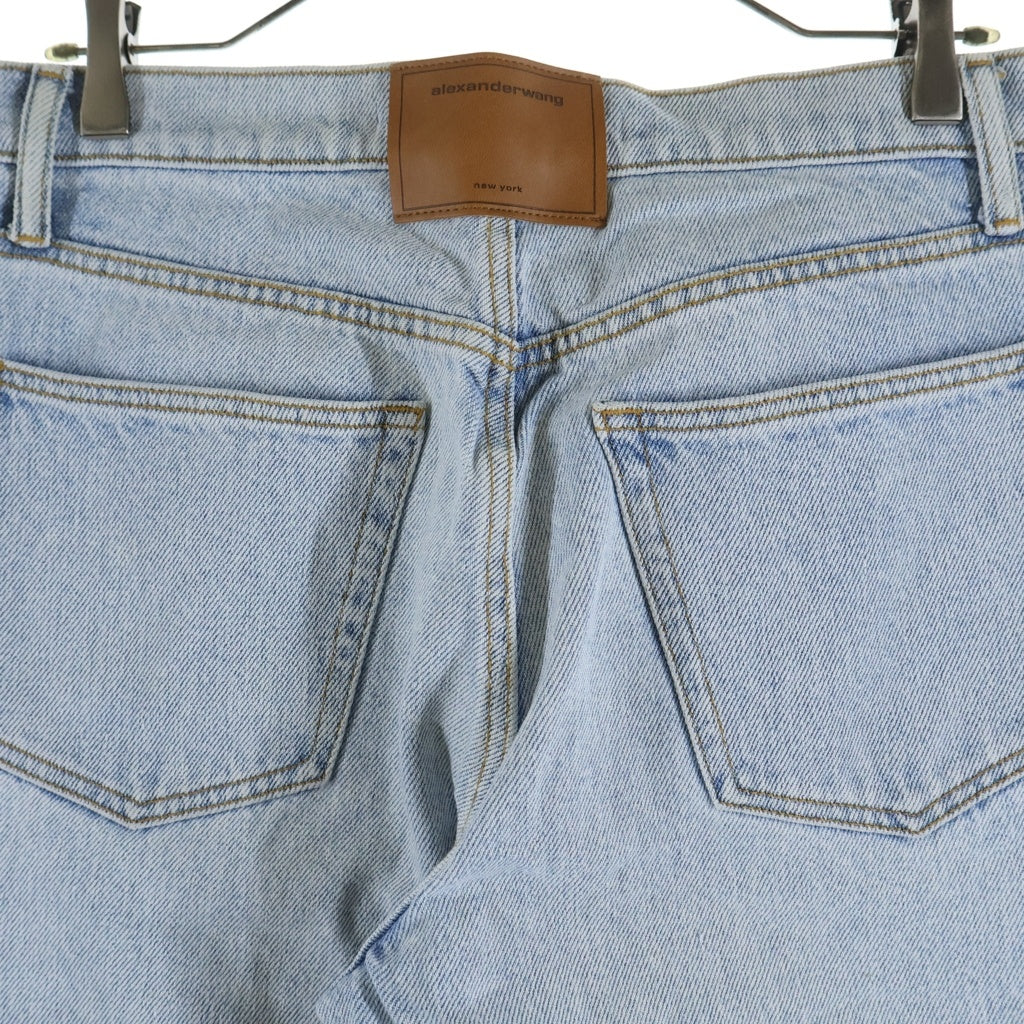 ALEXANDER WANG(アレキサンダーワン) Az Cut Out Logo Jean カットアウトロゴ デニムパンツ ジーンズ インディゴ レディース 4DC1244221