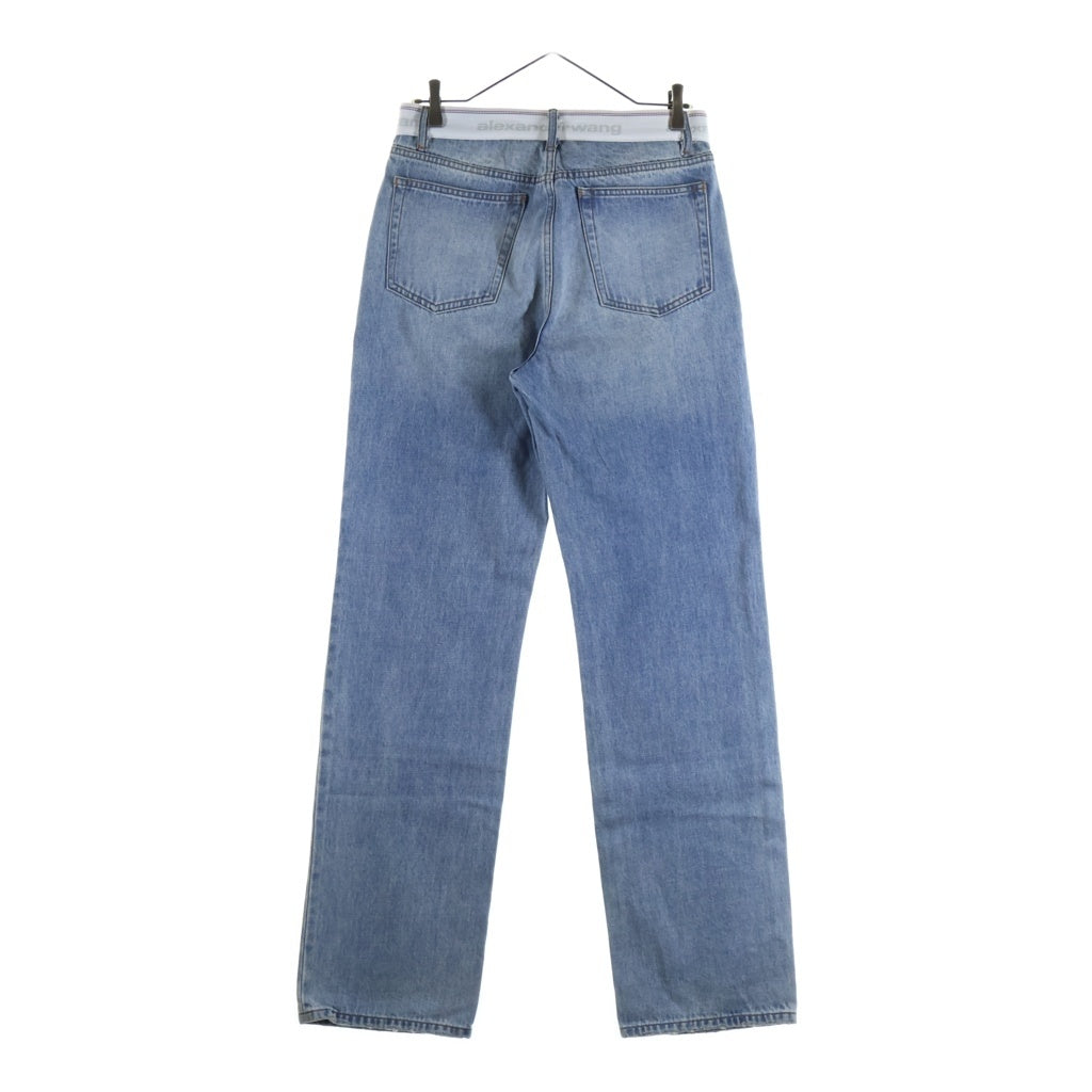 ALEXANDER WANG(アレキサンダーワン) Waist Logo Jean ウエストロゴデニムパンツ ジーンズ インディゴ レディース 4DC42244241
