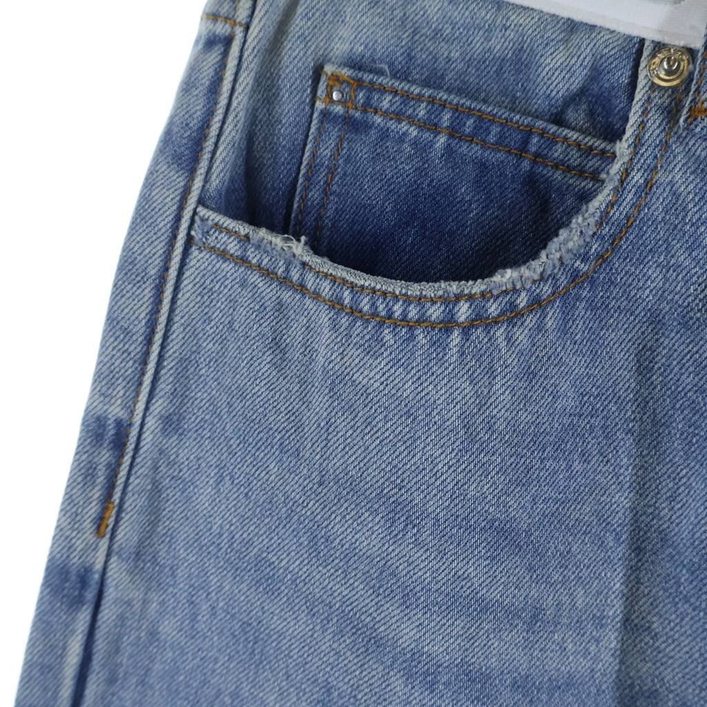 ALEXANDER WANG(アレキサンダーワン) Waist Logo Jean ウエストロゴデニムパンツ ジーンズ インディゴ レディース 4DC42244241