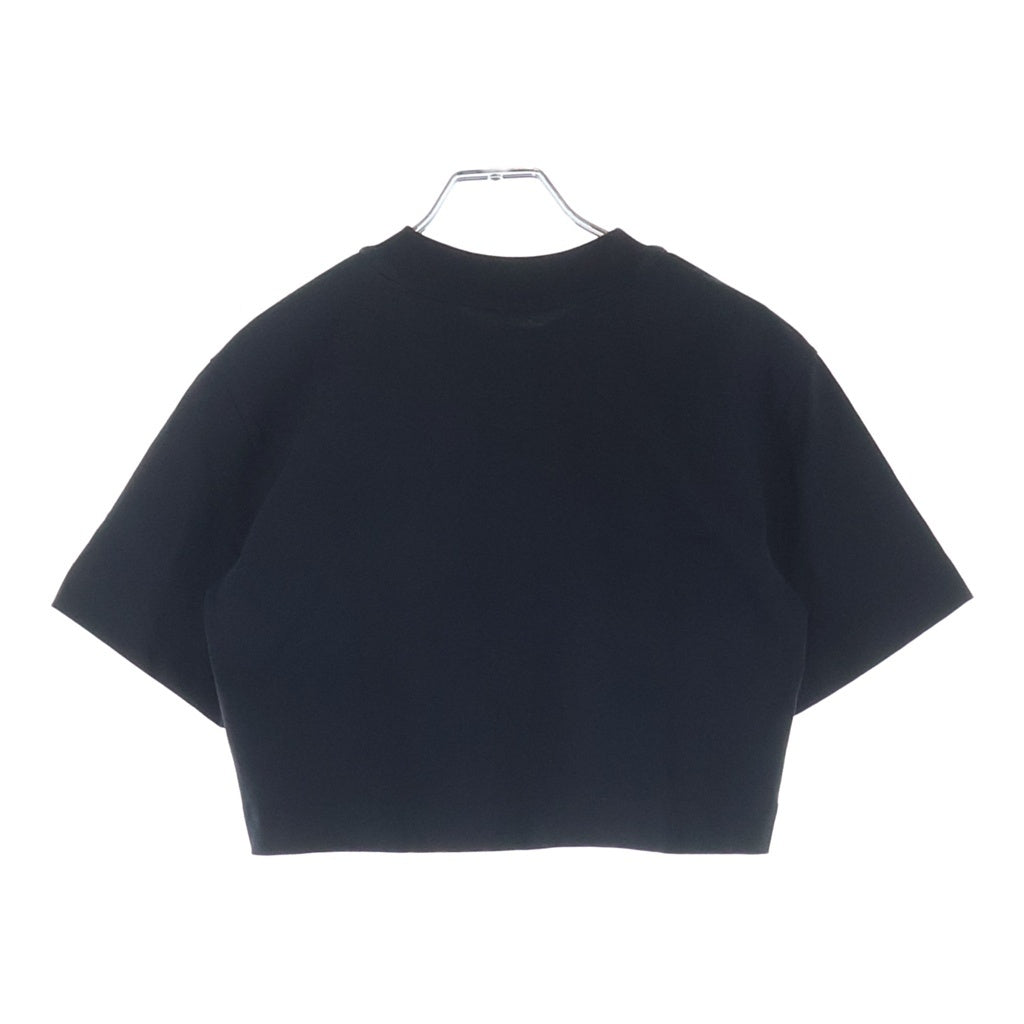 ALEXANDER WANG(アレキサンダーワン) Cropped T-Shirt クロップド半袖Tシャツ ブラック レディース