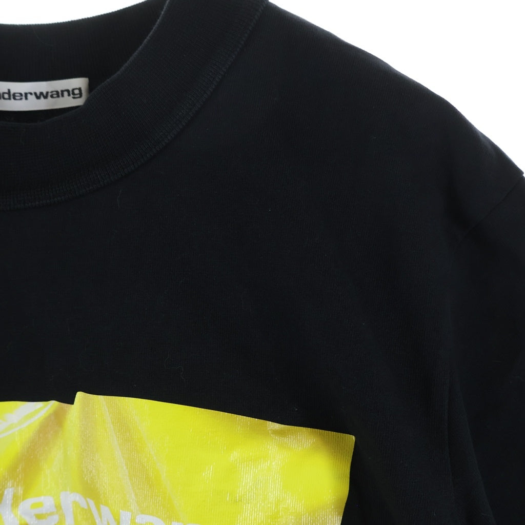 ALEXANDER WANG(アレキサンダーワン) Cropped T-Shirt クロップド半袖Tシャツ ブラック レディース