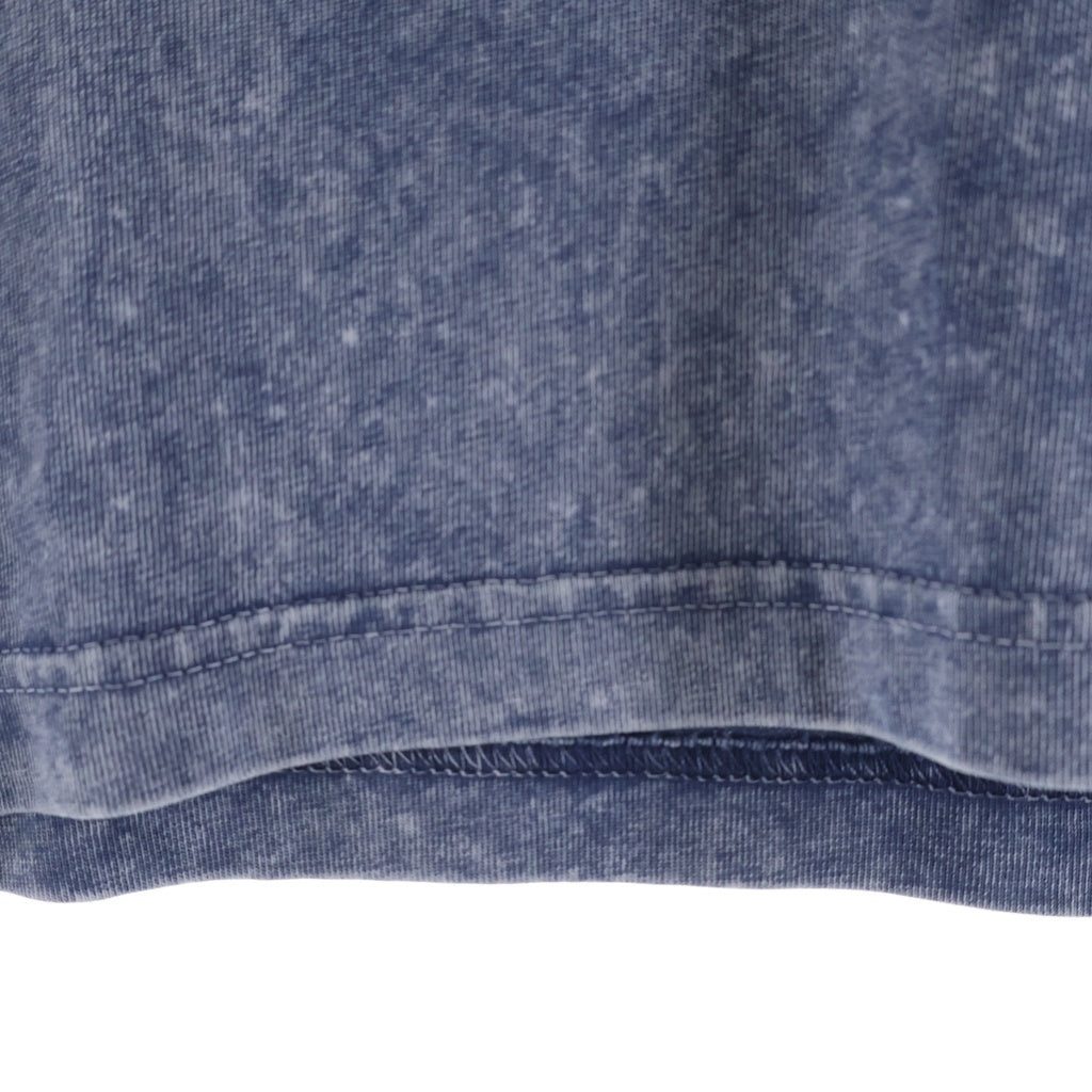 ALEXANDER WANG(アレキサンダーワン) Cropped T-Shirt フェード加工 エンボスロゴ クロップド半袖Tシャツ ネイビー レディース 1CC1241876